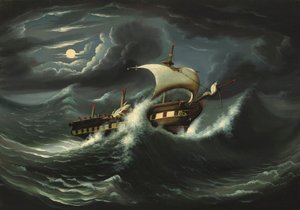 Stormfregat door Thomas Chambers