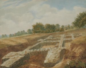 Opgraving, The Mount, Romeinse Villa, Maidstone, Kent
