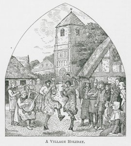 Een dorpsvakantie (litho)