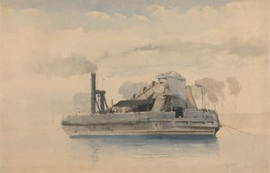 Baggerboot bij Twickenham, 22 september 1874