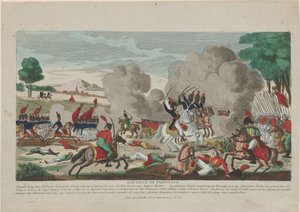 De Slag bij Friedland. Een aanval van de Russische Leib Garde op 14 juni 1807, 1808 door Thomas Charles Naudet