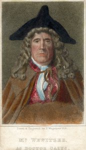 Mr. Wewitzer als Doctor Caius, 1819 door Thomas Charles Wageman