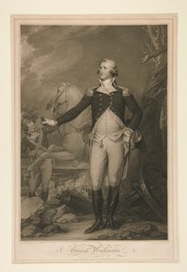 George Washington bij de slag om Trenton (1792)
