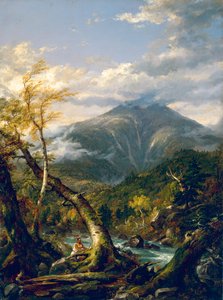 Mount Marcy vanaf de Opalescent River door Thomas Cole