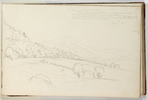 Schroon Mountain vanaf de Kop van Schroon Lake door Thomas Cole