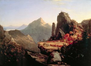 De laatste der Mohikanen door Thomas Cole