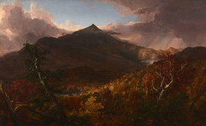 Uitzicht op Schroon Mountain, Essex County, New York, Na een Storm door Thomas Cole