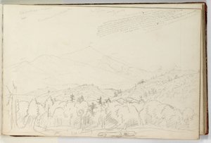 Uitzicht op Schroon Mountain naar het noorden 28 juni door Thomas Cole