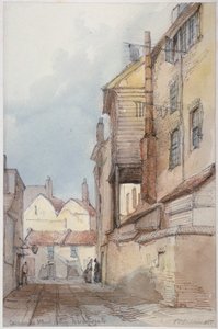 Catherine Wheel Alley, City of London door Thomas Colman Dibdin