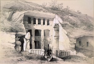 Kannari, Exterieur van de Grote Chaitya-grot, 1845