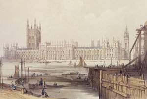 De nieuwe parlementsgebouwen door Thomas Colman Dibdin