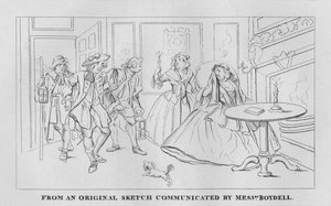 Een nachtscène, 1809, 1827 door Thomas Cook