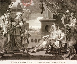 Mozes gebracht naar de dochter van de farao, 1809