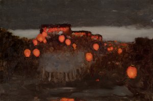 Lantaarn Parade (olieverf op doek)