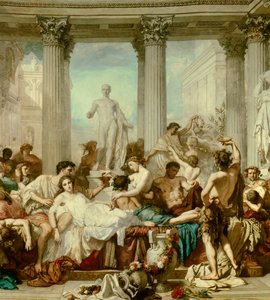 (detail) De Romeinen van Decadentie door Thomas Couture