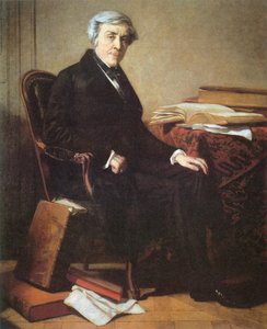 Portrait of Jules Michelet (1798-1874) door Thomas Couture