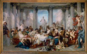 De Romeinen van de decadentie door Thomas Couture