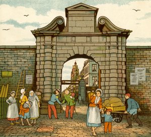 Calais, Porte de la Mer door Thomas Crane