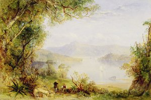 Uitzicht op de Hudson River, c.1840-45