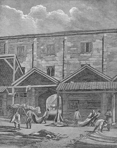 Huidmarkt, Leadenhall, City of London, 1825