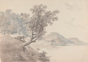 Akbarpur Gaut, nabij Rhotas, India door Thomas Daniell