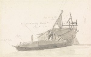 Visserijschuit door Thomas Daniell