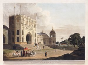 Poort van een Moskee gebouwd door Hafiz Ramut, Pillibeat, 1825-1826 door Thomas Daniell