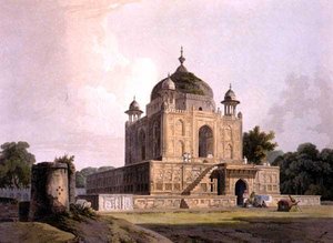 Mausoleum van Sultan Purveiz, nabij Allahabad, uit 