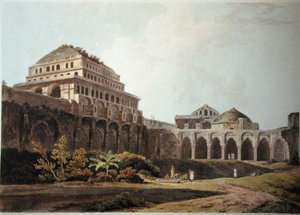 Deel van het Paleis, Madura, plaat XIII uit Oriental Scenery, gepubliceerd 1797 door Thomas Daniell