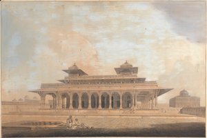 Deel van het paleis in Allahbad door Thomas Daniell