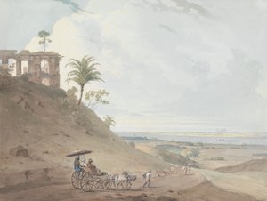 Ruïnes op Pir Pahar, nabij Monghy, Bihar