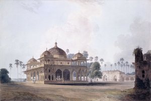 Het mausoleum van Makhdum Shah Daulat, Maner, Bihar, ca. 1788-1796 door Thomas Daniell