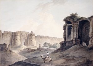 De Purana Qila, Delhi door Thomas Daniell