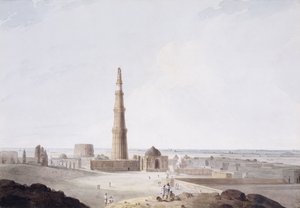 De Qutb Minar, Delhi, ca. 1789