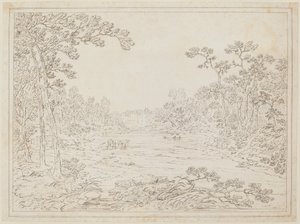 Landschap van Pennsylvania door Thomas Doughty