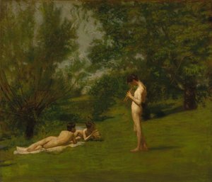 Arcadië, ca. 1883 door Thomas Eakins