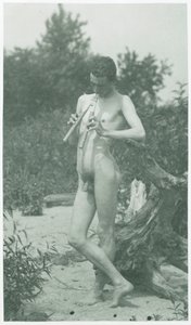 J. Laurie Wallace Studie voor Arcadia, ca. 1883 door Thomas Eakins