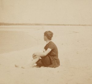 [Mary Macdowell op het strand, Manasquan, New Jersey]. door Thomas Eakins