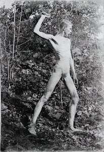 Steenwerper, ca. 1883 door Thomas Eakins