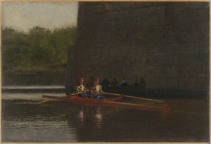De roeiers (de gebroeders Schreiber) door Thomas Eakins