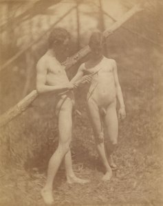 [Twee mannelijke naakten]. door Thomas Eakins