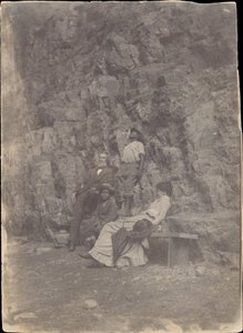 [William H. Macdowell en Margaret Eakins in Saltville of Clinch Mountain, Virginia],..., 1880-82 door Thomas Eakins.