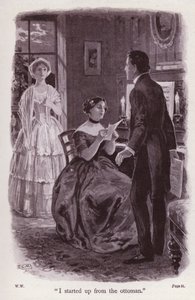 Illustratie voor De Vrouw in het Wit door Wilkie Collins (litho) door Thomas Eyre Macklin