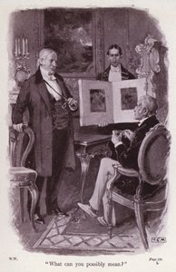 Illustratie voor De Vrouw in het Wit door Wilkie Collins (litho) door Thomas Eyre Macklin