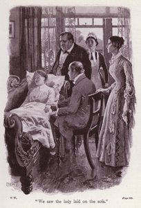 Illustratie voor The Woman In White door Wilkie Collins door Thomas Eyre Macklin