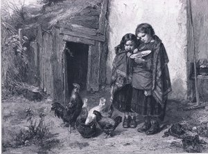 Pot Luck, uit The Magazine of Art 1893, Cassell and Company door Thomas Faed