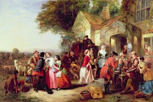 De aankomst van de koets, 1850