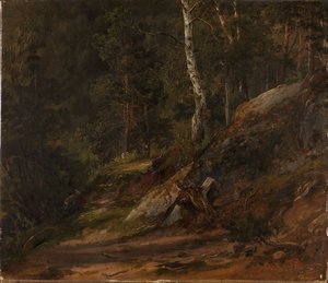 Bosstudie uit Romsdal door Thomas Fearnley