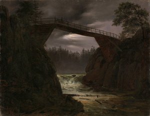 De brug van Arendal, Noorwegen