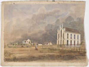 Vrijmetselaarszaal, Matagorda, Texas, 21 mei 1852 door Thomas Flintoff